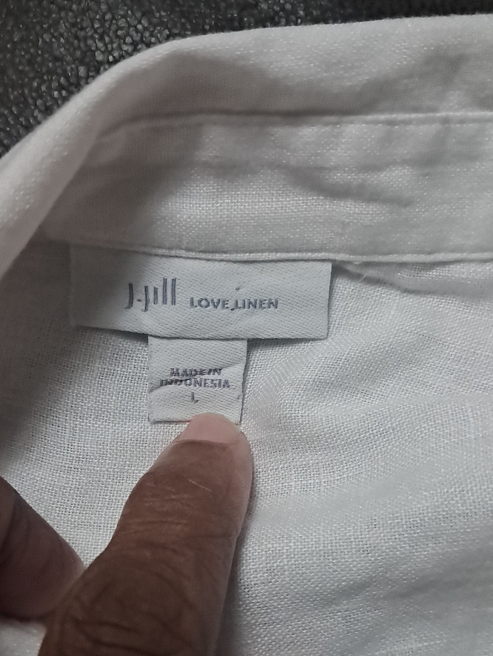 J Jill Love Linen Classic White Linen Button Front Shirt Preppy Resortwear Vacay - Picture 8 of 10